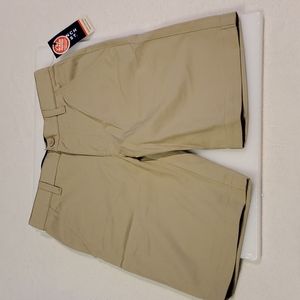 Khaki Shorts.  Adjustable Waist.  Stretch fabric size 12 boy's